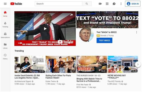 watch fake donald trump youtube ad 2019|Trump Campaign Buys Ad That All YouTube Visitors Will See As  .